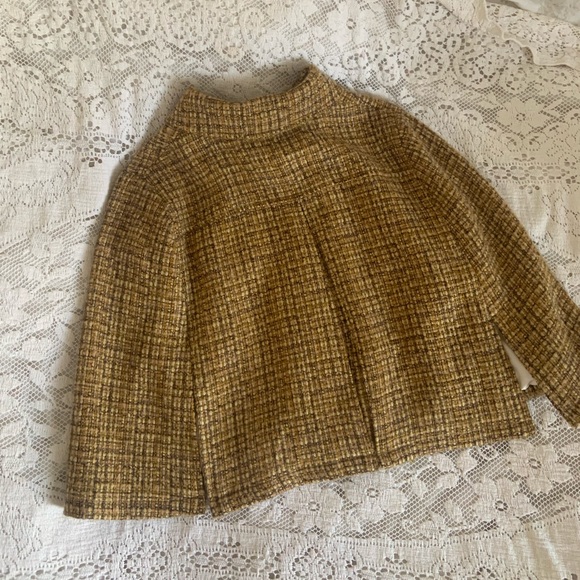 Vintage two piece tweed cape and skirt suit NWT - Picture 9 of 11
